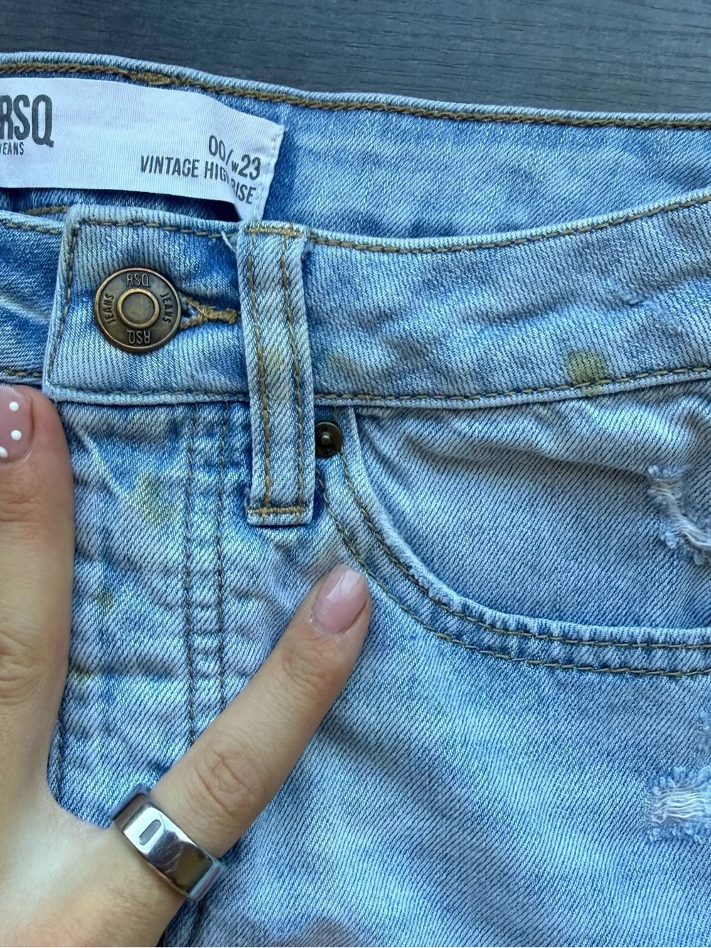 RSQ jeans vintage High-Rise jean denim shorts 00/23